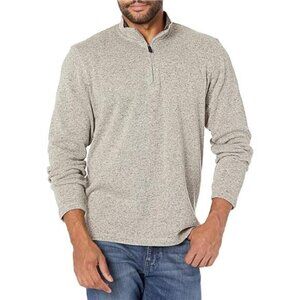 Mens Wrangler‎ Authentics Long Sleeve Fleece Quarter-Zip Long Sleeve